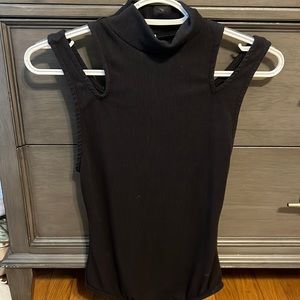 Free people bodysuit size small, black/navy color